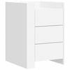 vidaXL Mesa de cabeceira 45x50x65 cm derivados de madeira branco