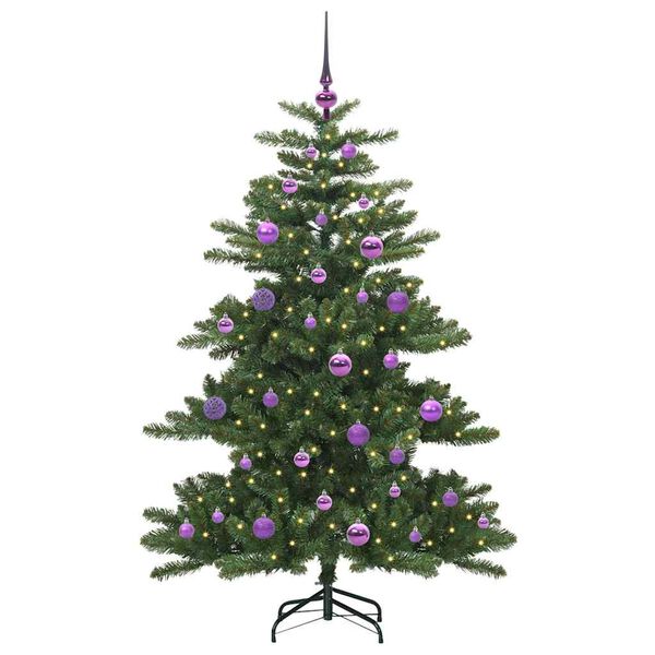 vidaXL &Aacute;rvore de Natal Articulada Artificial Verde 150 cm PVC e A&ccedil;o