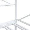 vidaXL Cama de dia com gavetão sem colchão 90x190 cm aço branco