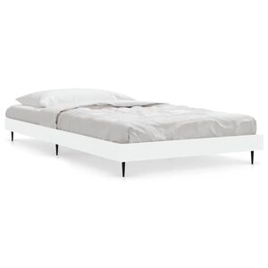 vidaXL Estrutura de cama 90x200 cm derivados de madeira branco