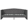 vidaXL Sof&aacute;-cama c/ colch&atilde;o e sa&iacute;da USB 90x200 cm veludo cinza-escuro