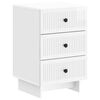 vidaXL Arm&aacute;rio de Cabeceira Branco Brilhante 43 x 41 x 66,5 cm