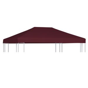 vidaXL Cobertura de gazebo 310 g/m&sup2; 3x4 m bord&ocirc;