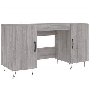 vidaXL Secret&aacute;ria 140x50x75 cm derivados de madeira cinzento sonoma