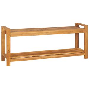 vidaXL Banco 120 cm madeira de teca maci&ccedil;a