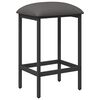 vidaXL Banco de bar Cinzento-claro 40 x 32 x 64 cm