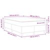vidaXL Cama Box Cinza Claro e Branco 120 x 200 cm