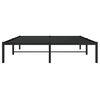 vidaXL Estrutura de cama 140x200 cm metal preto
