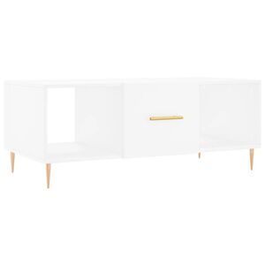 vidaXL Mesa de centro 102x50x40 cm madeira processada branco