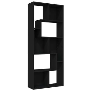vidaXL Estante 67x24x161 cm derivados de madeira preto