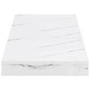 vidaXL Prateleira de Parede 2 pcs M&aacute;rmore Branco 60 x 23,5 x 4 cm