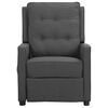 vidaXL Poltrona de massagens elevat&oacute;ria tecido cinzento-escuro