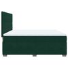 vidaXL Cama com molas/colch&atilde;o 180x200 cm veludo verde-escuro
