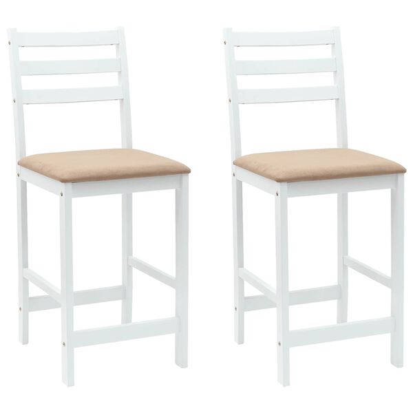 vidaXL Cadeiras de Jantar 2 pcs Branco 40 x 47,5 x 99,5 cm