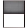 vidaXL Tela anti-insetos plissada p/ janela 80x100cm alum&iacute;nio castanho