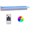 vidaXL Cascata com LEDs RGB 60 cm a&ccedil;o inoxid&aacute;vel