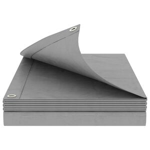 vidaXL Lona com Olhais Cinzento-claro 2 x 3 m 180 gsm PE