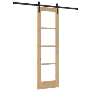 vidaXL Porta Deslizante ORKDAL Natural 61 x 198,5 cm