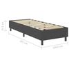 vidaXL Cama boxspring 100x200 cm tecido cinzento