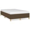 vidaXL Estrutura de cama sem colch&atilde;o 120x190cm castanho escuro