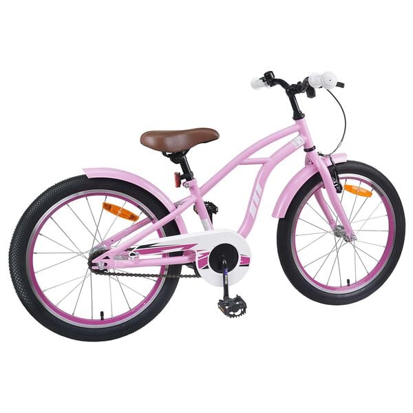 vidaXL Bicicleta Infantil 20 Polegadas para 6-11 Anos Rosa Claro