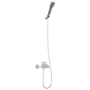 vidaXL Conjunto de Cabe&ccedil;a de Chuveiro Cromo G 1/2 polegadas
