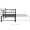 vidaXL Estrutura sof&aacute;-cama de puxar 90x200 cm metal preto
