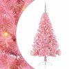 vidaXL &Aacute;rvore de Natal Artificial Pr&eacute;-iluminada Rosa 150 cm PVC