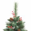vidaXL &Aacute;rvore de Natal Artificial Verde 240 cm PVC e Metal