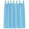 vidaXL Cortinas Blackout com Argolas 2 pcs Azul Claro 140 x 140 cm