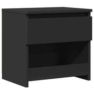 vidaXL Mesa de cabeceira 40x30x39 cm contraplacado preto