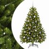 vidaXL &Aacute;rvore de Natal artificial verde claro com bolas 120 cm 150 LED