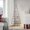 vidaXL &Aacute;rvore de Natal para decora&ccedil;&atilde;o 150 cm metal preto