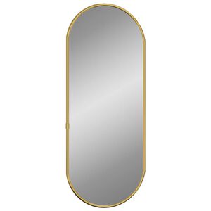 vidaXL Espelho de parede 60x25 cm oval dourado