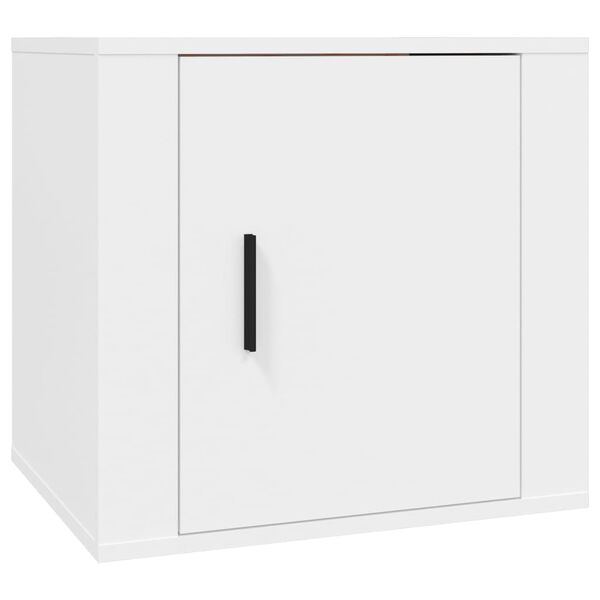 vidaXL Mesa de cabeceira 50x39x47 cm branco