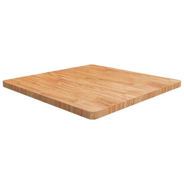 vidaXL Tampo mesa quadrado 90x90x4 cm carvalho tratado castanho-claro