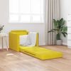 vidaXL Sofá-Cama Amarelo Escuro 74 x 77 x 81 cm Veludo