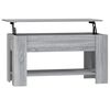 vidaXL Mesa de centro 101x49x52cm derivados de madeira cinzento sonoma
