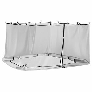 vidaXL Rede Mosquiteira para Gazebo 220 mesh Preto 4 x 3 x 2 cm