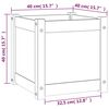 vidaXL Vasos/floreiras de jardim 2 pcs 40x40x40 cm pinho maci&ccedil;o