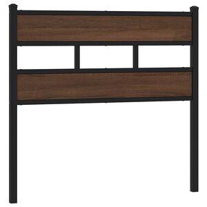vidaXL Cabeceira de substitui&ccedil;&atilde;o 75 cm derivados madeira/a&ccedil;o carvalho castanho