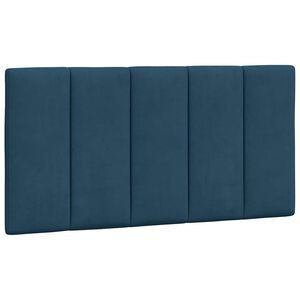 vidaXL Almofad&atilde;o de cabeceira Hanko 100 cm veludo azul