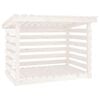 vidaXL Suporte para lenha 108x73x79 cm pinho maci&ccedil;o branco