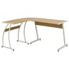 vidaXL Mesa de canto em forma de L preto