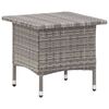 vidaXL Mesa de centro 50x50x47 cm vime PE cinzento
