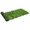 vidaXL Tela de varanda com folhas verdes 200x75 cm