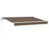 vidaXL Toldo retr&aacute;til Cinzento-acastanhado 300 x 250 cm