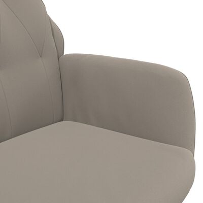 vidaXL Cadeira de descanso veludo cinzento-claro