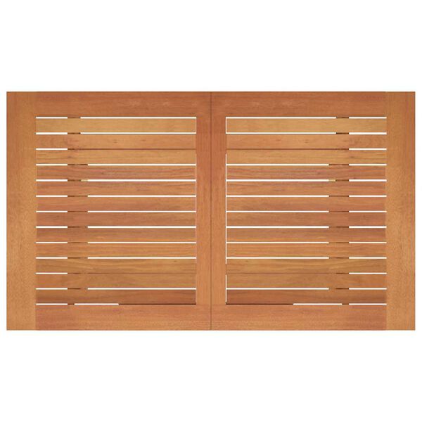 vidaXL Mesa de jardim dobr&aacute;vel 120x70x75 cm madeira eucalipto maci&ccedil;a