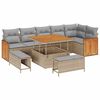 vidaXL Conjunto de Sof&aacute; de Jardim 11 unid. 9-N&uacute;mero de lugares